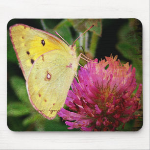 Schmetterling und Klee Mousepad
