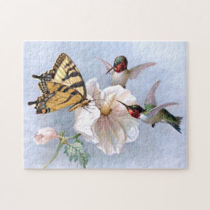 Schmetterling und Kolibris Puzzle