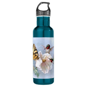 Schmetterling und Kolibris Trinkflasche