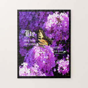 Schmetterling und Phlox, Ecclesiastes 3:11 Puzzle
