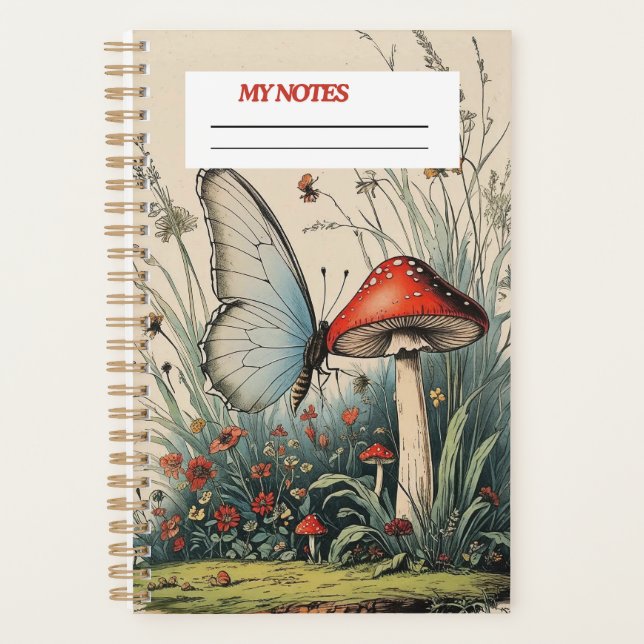 "Schmetterling unter der Blüte" Planer (Vorderseite)