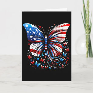 Schmetterling USA-Flagge Süß 4. Juli Lustig Amerik Karte