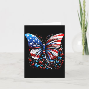 Schmetterling USA-Flagge Süß 4. Juli Lustig Amerik Karte
