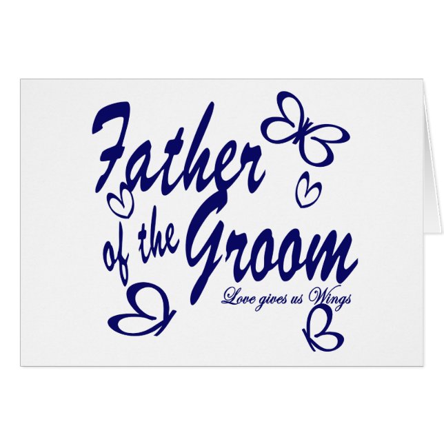 Schmetterling/Vater des Bräutigams (Vorderseite (Horizontal))