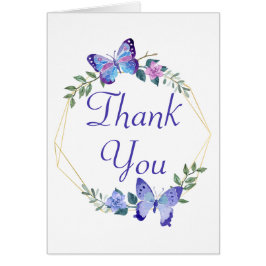 Schmetterling Vielen Dank, Floral Wreath Butterfly