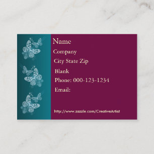 Schmetterling Visitenkarte