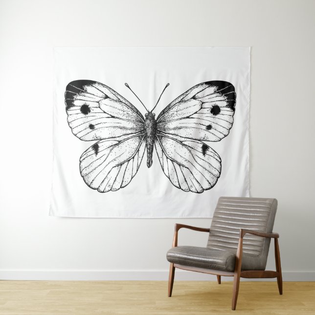 Schmetterling Wandteppich (Beispiel (Horizontal))