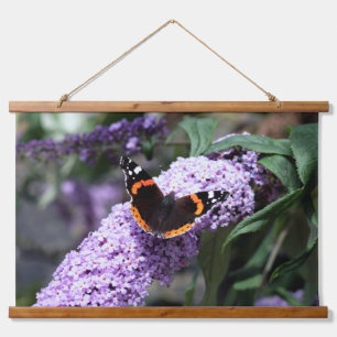 Schmetterling Wandteppich Mit Holzrahmen