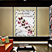 Schmetterling war nicht geboren schöner Zitat