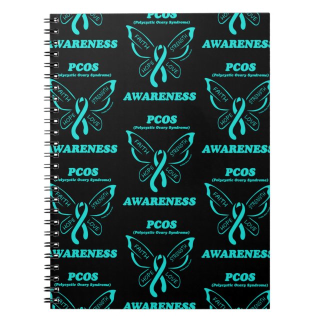 Schmetterling/Warrior...PCOS-Notebook Notizblock (Vorderseite)