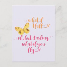 Schmetterling Was ist, wenn ich stürze? - Inspirat Postkarte