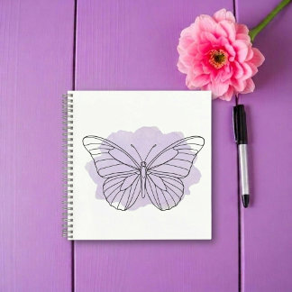 Schmetterling Wasserfarben Notizbuch Skizzenbuch i