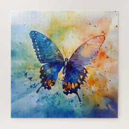 Schmetterling-Wasserfarben-Puzzle Puzzle