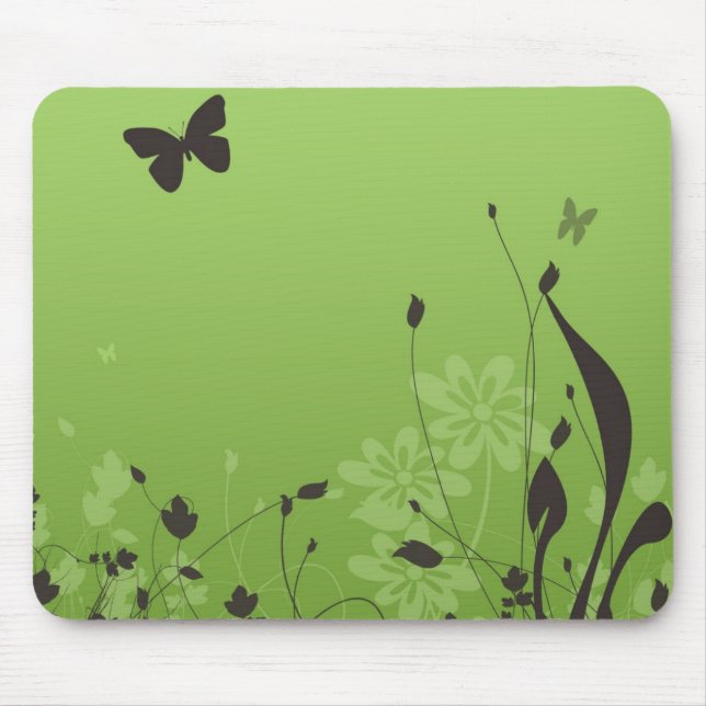 Schmetterling weg mousepad (Vorne)