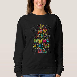 Schmetterling Weihnachtsbaum Schmetterling Schönes Sweatshirt