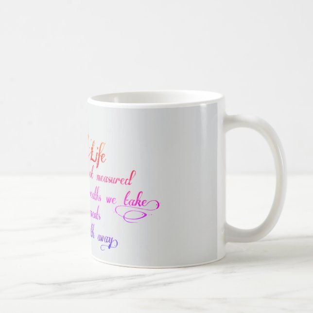 Schmetterling wie das Leben Kaffeetasse (Rechts)