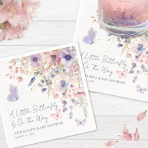 Schmetterling Wildblumen-Baby-Party