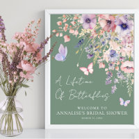 Schmetterling Wildblumen Brautdusche