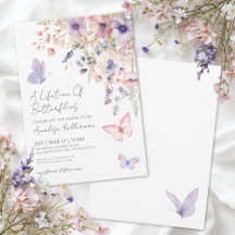 Schmetterling Wildblumen Brautparty
