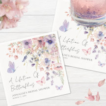 Schmetterling Wildblumen Brautparty