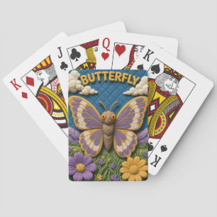 Schmetterling Wilde Wiese Modern KlayKoo Spielkarten