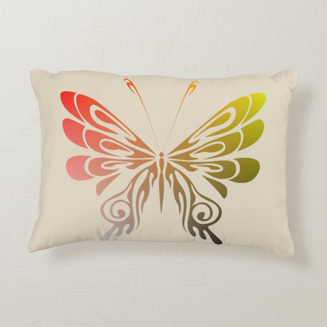Schmetterling Zierkissen (Rückseite)