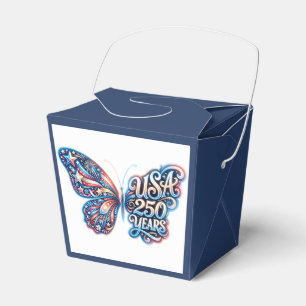 Schmetterling zum 250. Jubiläum der USA Geschenkschachtel