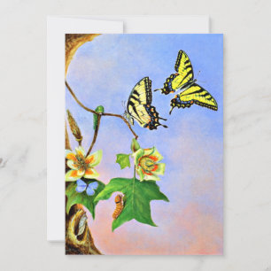 Schmetterlinge, 1878 Gemälde Karte