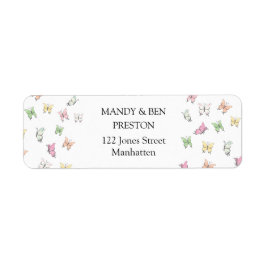 Schmetterlinge - adresskleber