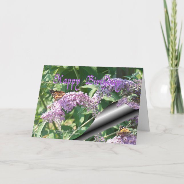 Schmetterlinge anpassen karte (Vorderseite)