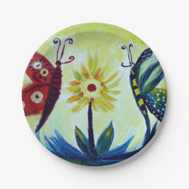 Schmetterlinge Art Custom Paper Teller 7 in