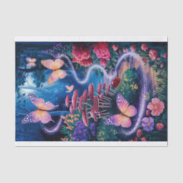 Schmetterlinge, Ätherisches Nachtwald, Seidenpapier