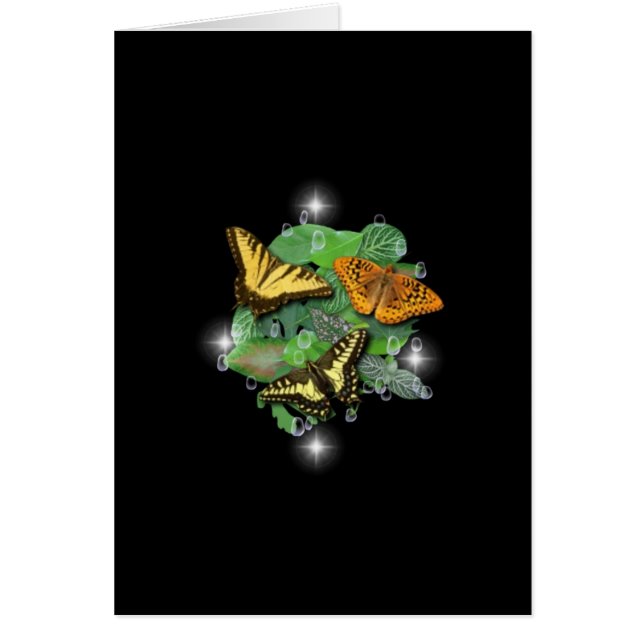 Schmetterlinge auf Blätter (Vorne)