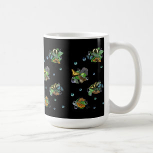 Schmetterlinge auf Blätter Tasse
