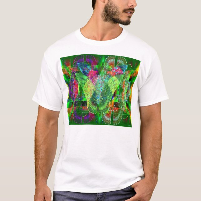 Schmetterlinge auf der Wand T-Shirt (Vorderseite)