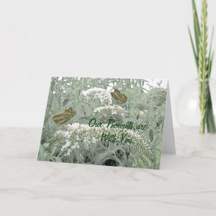 Schmetterlinge auf einem Schmetterling Bush Karte