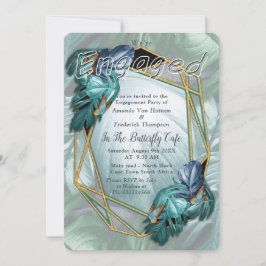 Schmetterlinge aus Paradies/tropisch-türkisfarbene Einladung