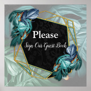 Schmetterlinge aus Paradies/tropisch-türkisfarbene Poster