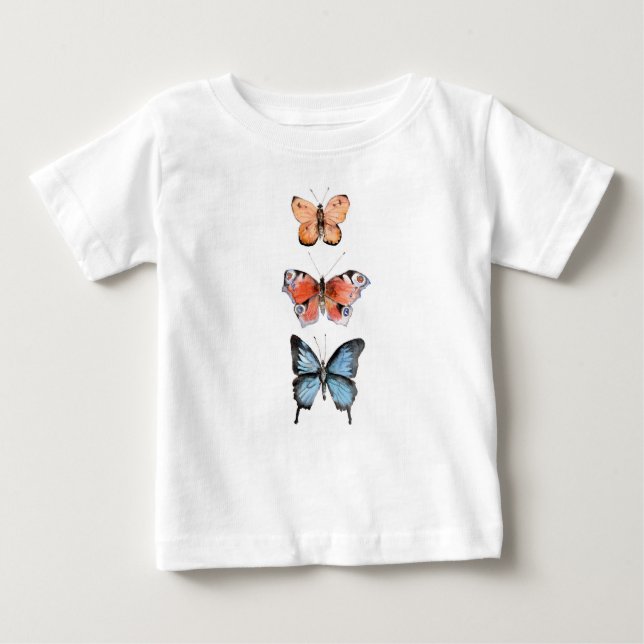Schmetterlinge Baby T-shirt (Vorderseite)