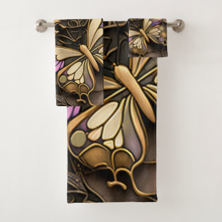 Schmetterlinge Badhandtuch Set