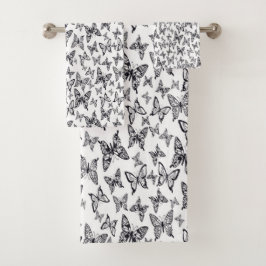 Schmetterlinge Badhandtuch Set