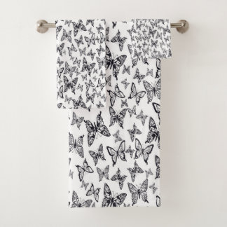 Schmetterlinge Badhandtuch Set