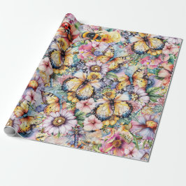 Schmetterlinge, Bienen, Libellen Ladybugs Geschenkpapier