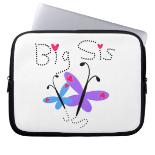 Schmetterlinge Big Sis Geschenke Laptopschutzhülle