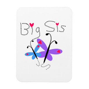 Schmetterlinge Big Sis Geschenke Magnet