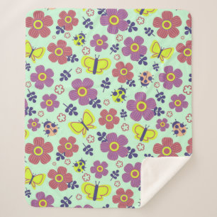 Schmetterlinge Blumen Blätter Für Einrichtungsstil Sherpadecke