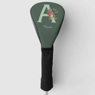 Schmetterlinge Blumen Monogramm Initiale A Persona Golf Headcover