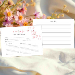 Schmetterlinge Blumenkrebskarten für Brautparty Einladung