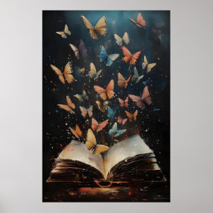Schmetterlinge Bücher Druck, Natur Buchhandlung Vi Poster