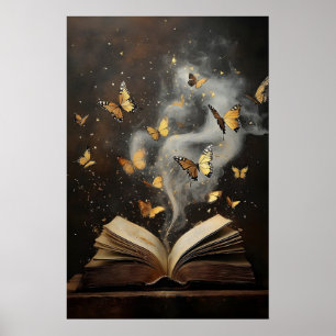 Schmetterlinge Bücher Druck, Natur Buchhandlung vi Poster